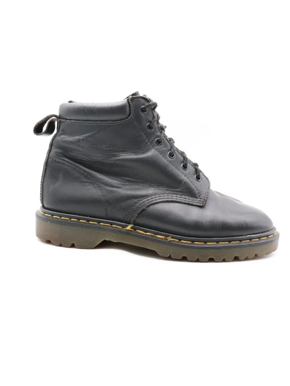 Doc Dr. Martens Boot 6 Eye Men's UK 10 US 11 Combat Boots Black Leather England